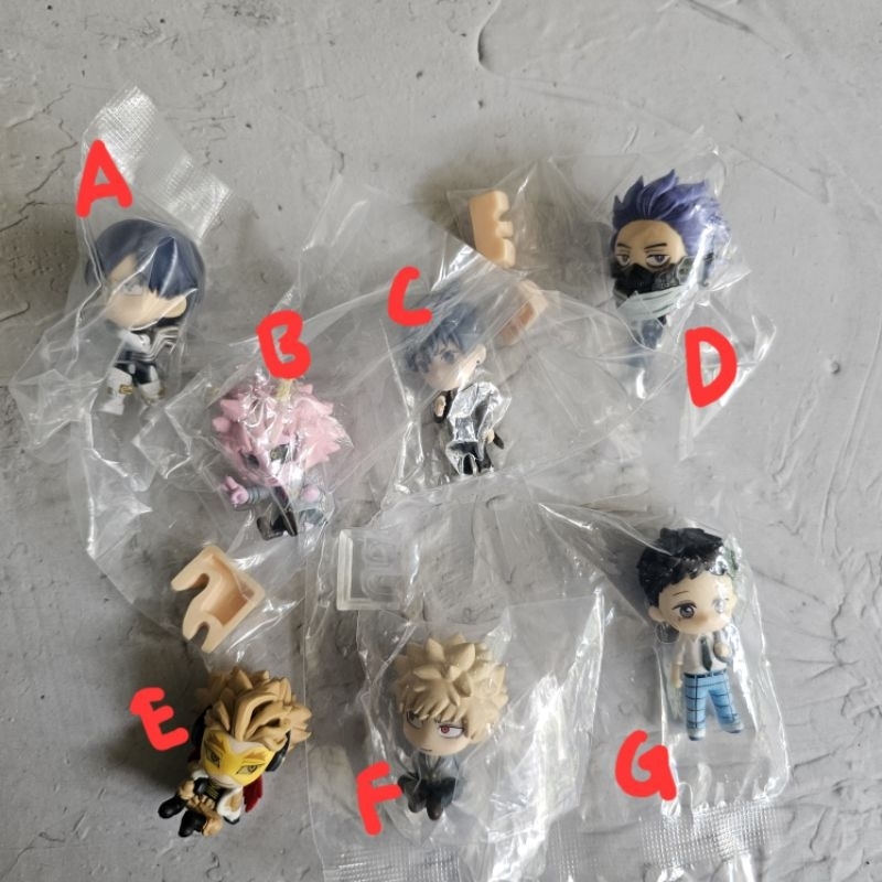 mini figure gashapon her academia lida hawks bakugo gojo