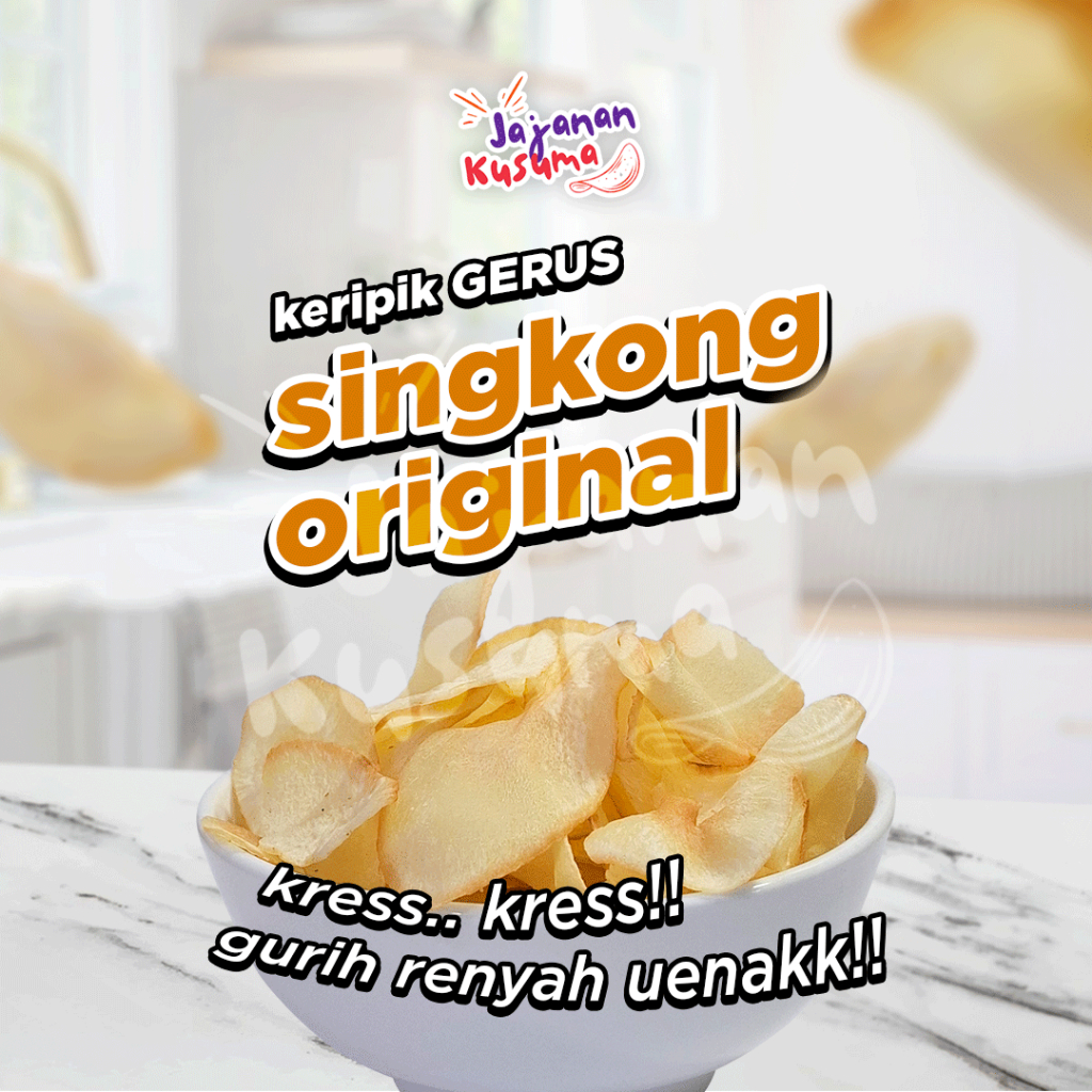 

Gerus Keripik Singkong Original 130gr | Cemilan Kripik Viral Renyah Gurih Makanan Ringan Cassava