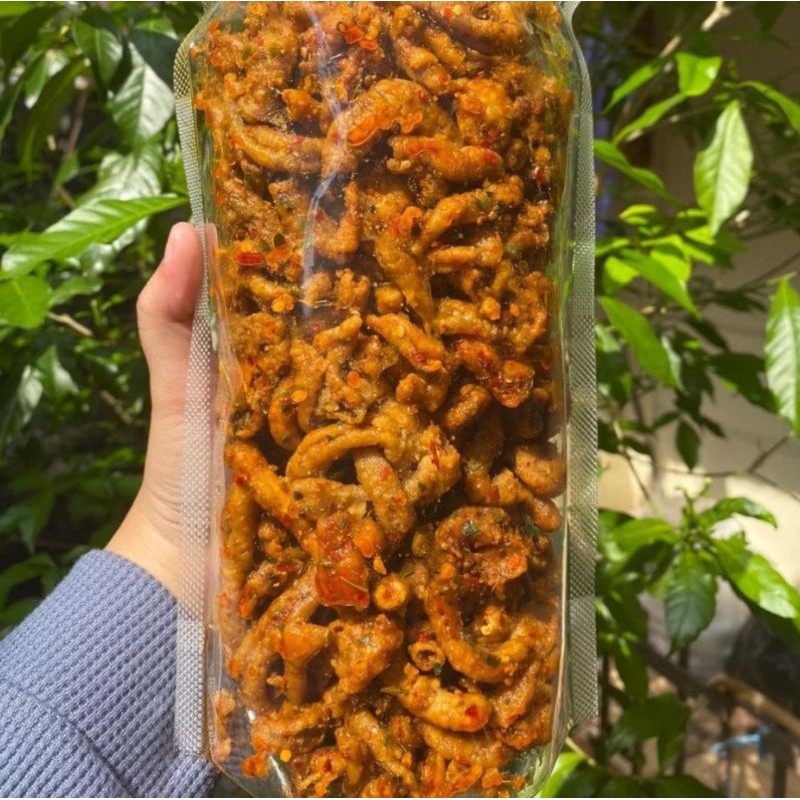 

kripik usus pedas 1kg