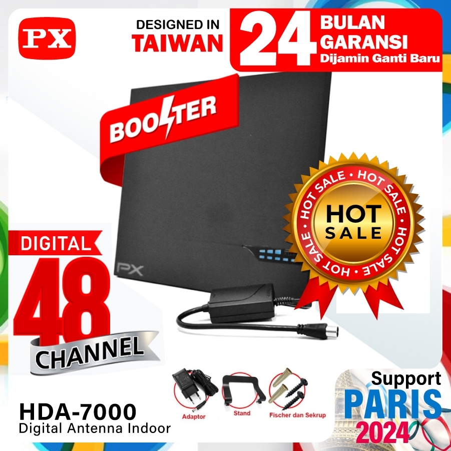 PX - Antena TV Smart Digital Analog PX HDA 7000 Booster Indoor LED Bar | PX HDA 7000