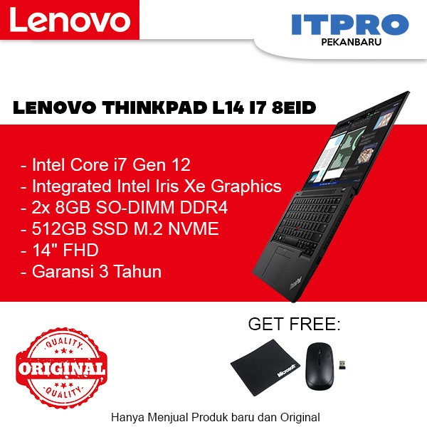 LENOVO THINKPAD L14 I7 8EID NOTEBOOK INTEL CORE I7 WIN 11 PRO