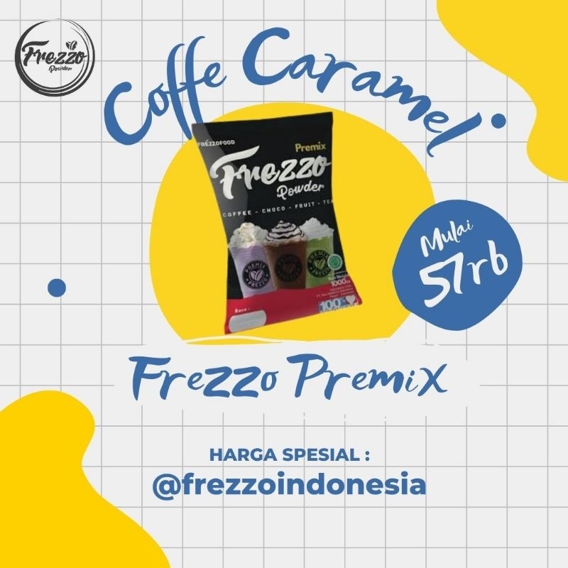 

Bubuk minuman Coffee Caramel PREMIX 1kg/Powder coffe caramel terlaris dan terenak/ Frezzo Indonesia