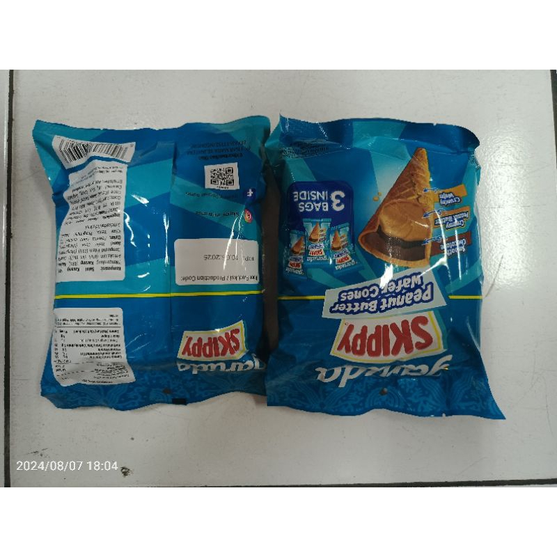 

skippy wafer cone isi selai kacang