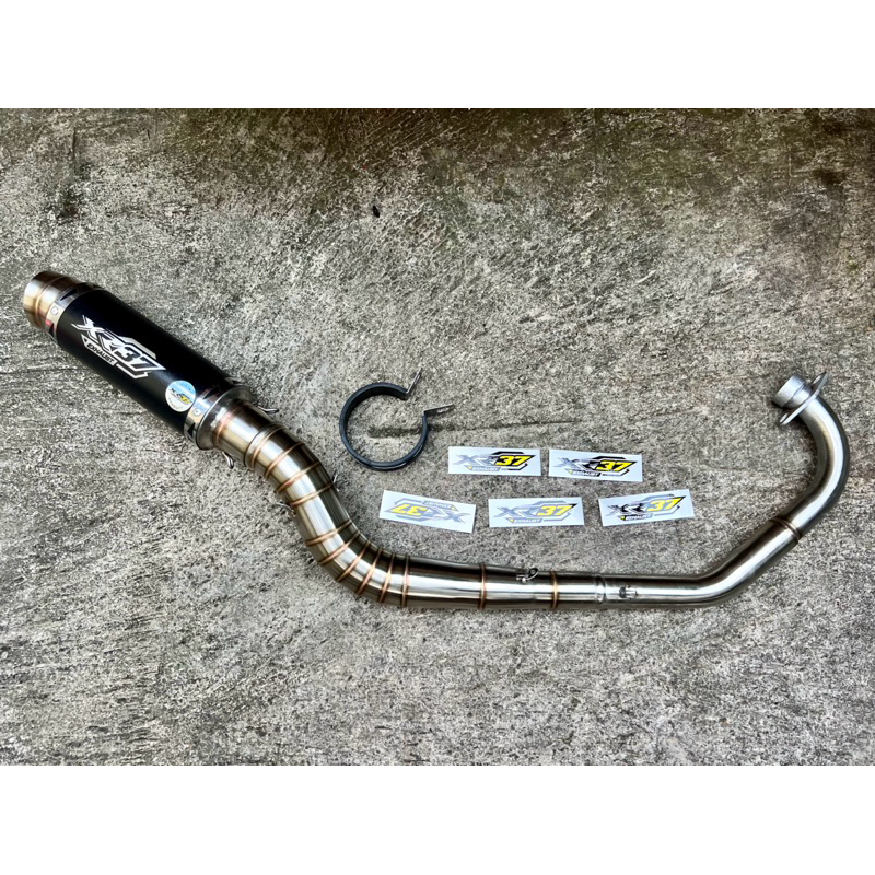 Knalpot Racing MX King MX New MX Old Fullsystem Malaysia Style Original XR37 Exhaust