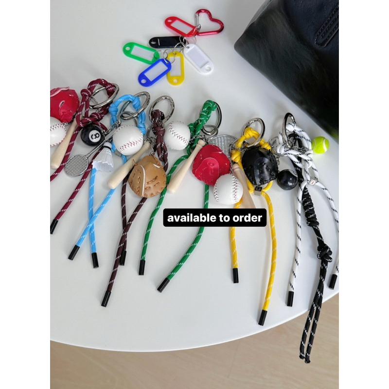 Original Cute Unique Niche Fashionable miu Style Girl Heart Bag Pendant Keychain Couple Style All-Ma