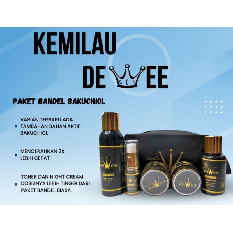 DEWEE SKINCARE PAKET BAKUCHIOL STRONG / SUSAH PUTIH FLEK TEBAL DEWEESKINCARE