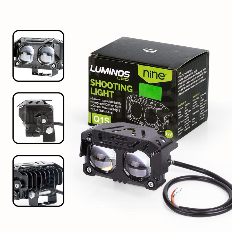 LAMPU TEMBAK MINI LASER LUMINOS NINE Q1S 2mata