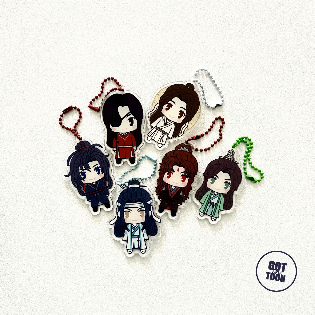 [PO] DANMEI KEYCHAIN MERCH (LITTLE MUSHROOM, HEAVEN OFFICIAL BLESSING / TGCF, MDZS, SVSSS