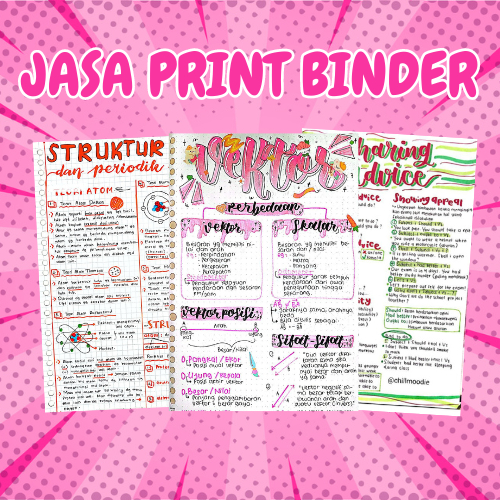

(1 HARI JADI) PRINT BINDER A5 20 RING, PRINT BINDER B5 26 RING CEPAT, MURAH, AMAN, SIMPEL