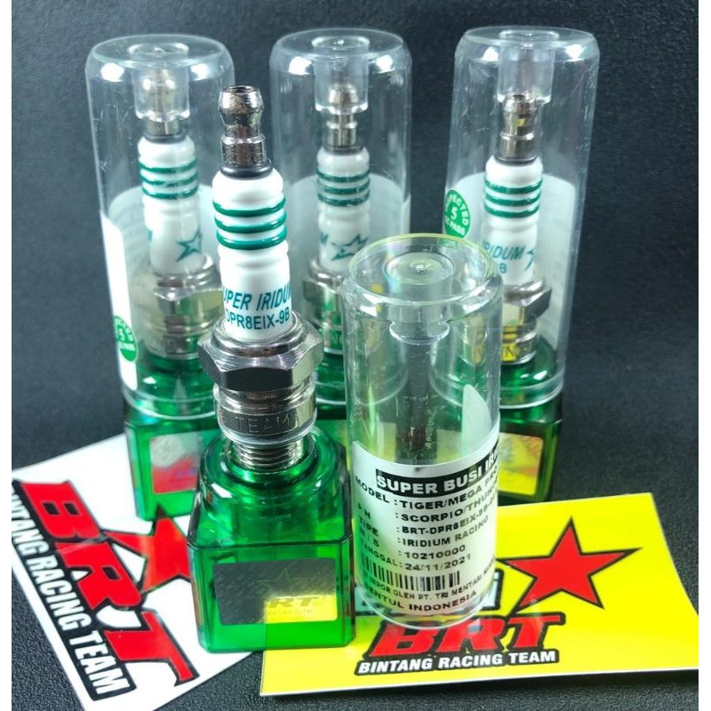busi iridium BRT buat motor mio/klx 150/Supra lama/grand/jupiter z/Vega r new