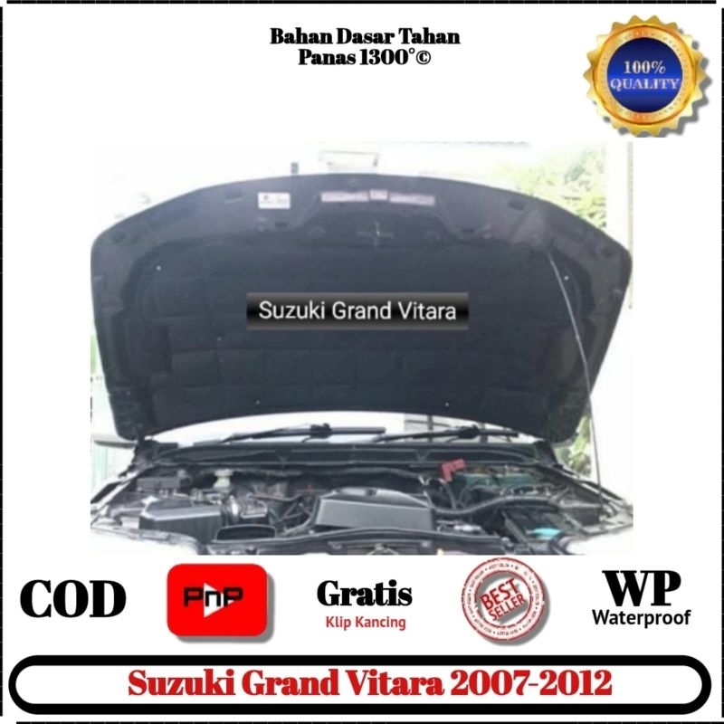 Crista Peredam Panas kap Mesin Mobil Suzuki Escudo Vitara 1993/1997/2005 Tahan Api+ klip kancing