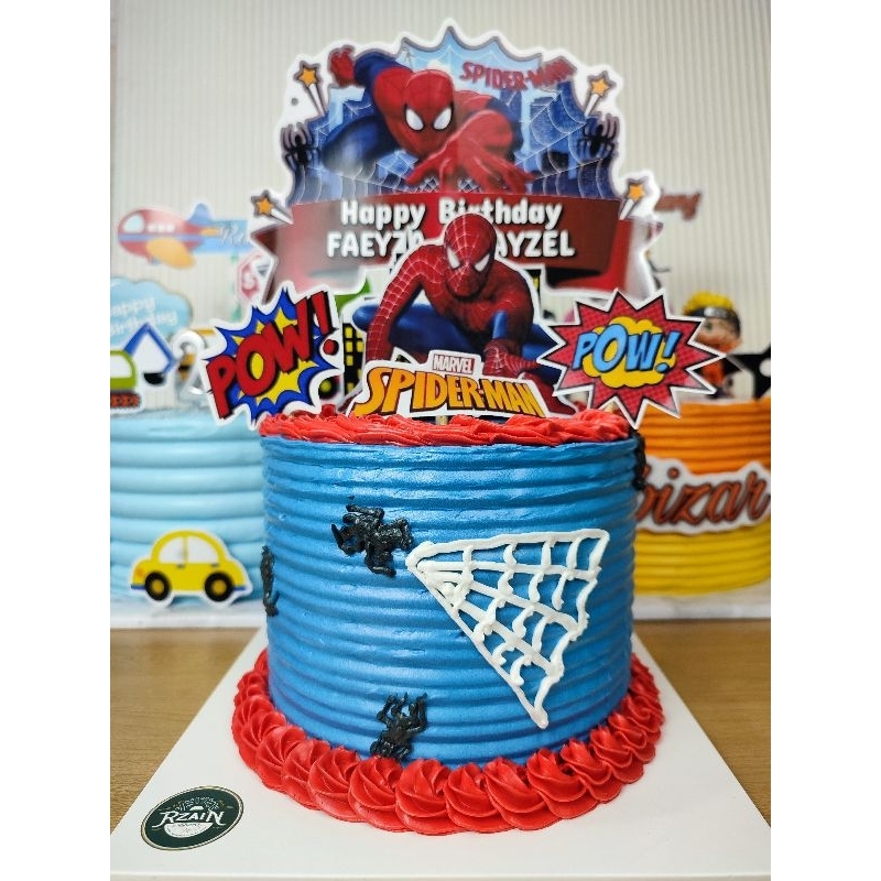 Topper spiderman bisa custom nama