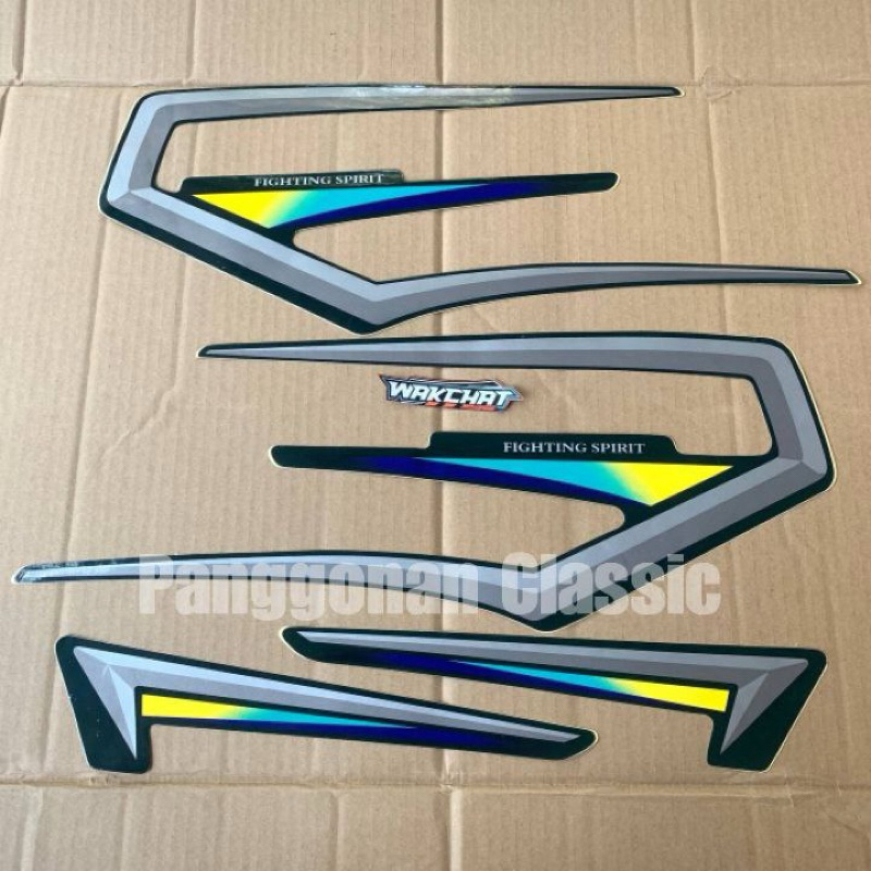 STIKER STRIPING RX KING 2000 / 2001 HIJAU BOTOL