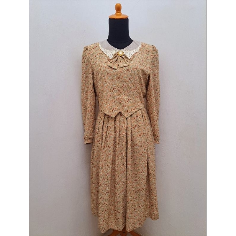 Floral Vintage Kawaii Dress Merk Axes Femme Ori 100%