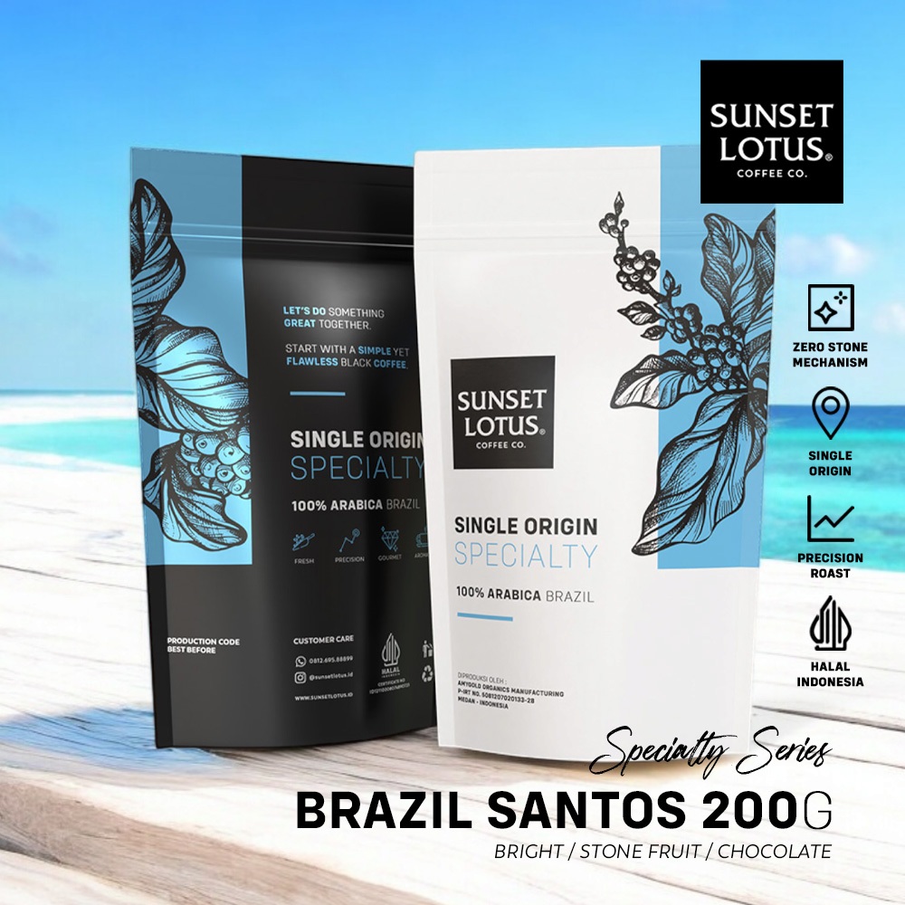 

Sunset Lotus Arabica Brazil Santos 200g