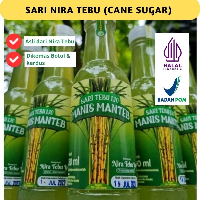 

GENDHISWANGI- SUGARCANE /NIRA TEBU ASLI KEDIRI (100% AIR TEBU MURNI, TERDAFTAR BPOM & HALAL MUI)