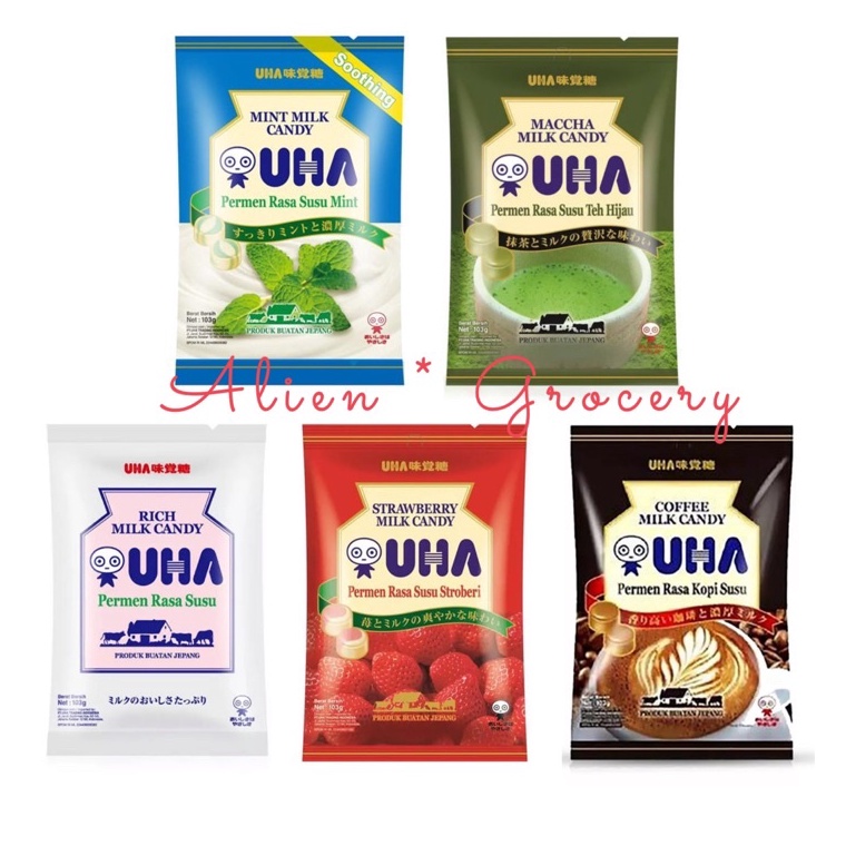 

Top Design TERMURAH UHA Permen Jepang Japan Candy Matcha Coffee Milk Mint Strawberry 13gr