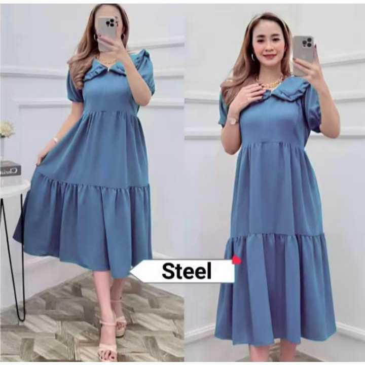 DASTER VIONA BUSUI REMPEL SUSUN / DRESS CRINKLE / DASTER CRINKLE / DASTER BUSUI