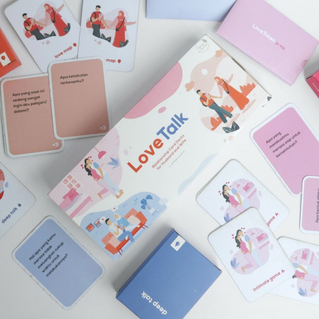 TERMURAH Kartu Love Talk by SAFT  Deep Talk, Love Map, Intimate Game, Kartu Permainan Suami Istri Pa