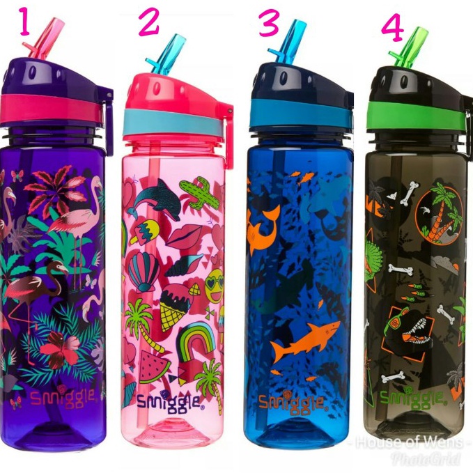 PROMO SMIGGLE PARADISE STRAIGHT DRINK UP BOTTLE  BOTOL MINUM SMIGGLE  Ungu