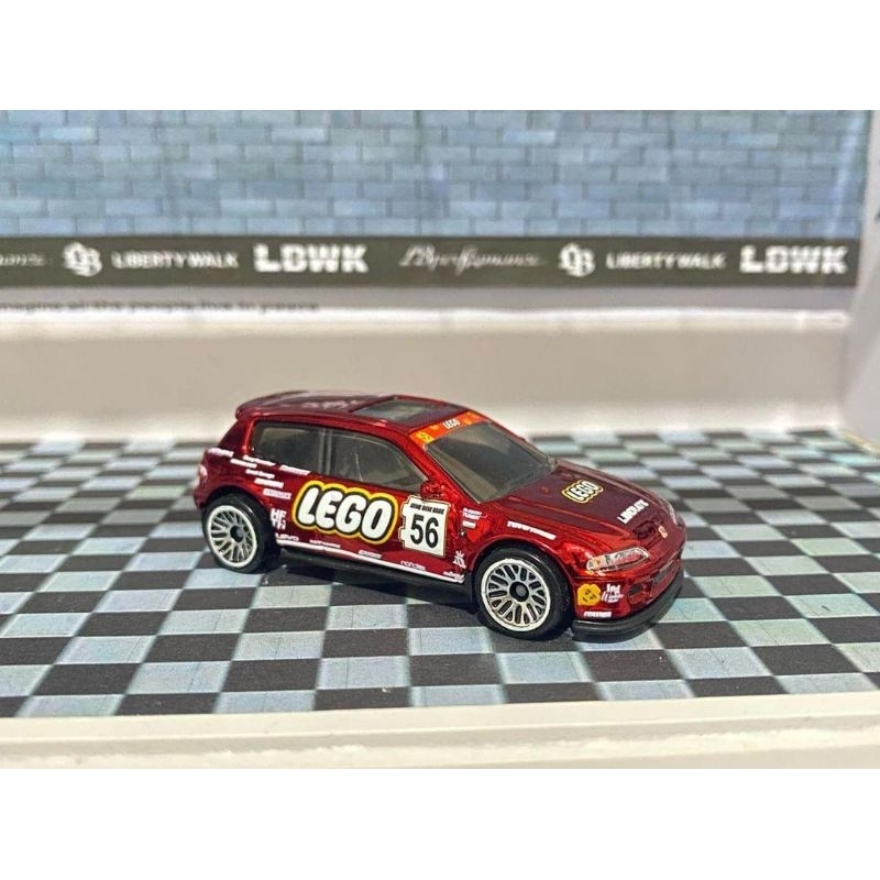 HOTWHEELS COSTUM CHROME CIVIC EG LEGO