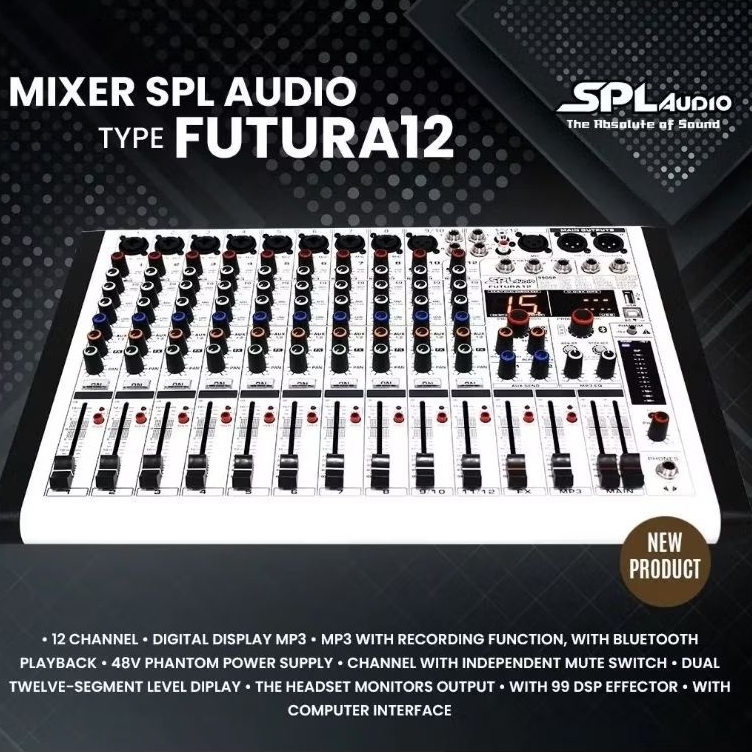 MIXER SPL AUDIO 12 CHANEL FUTURA