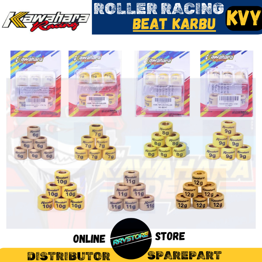 ROLLER KAWAHARA BEAT KARBU 6,7,8,9,10,11,12 gram ROLLER BEAT RACING KAWAHARA