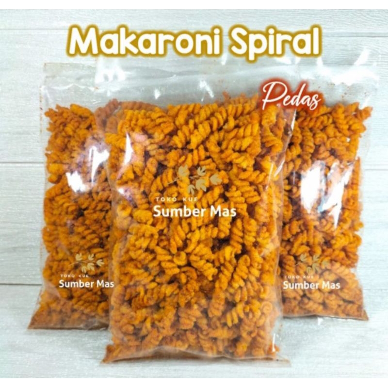 

makanan kering makaroni spiral