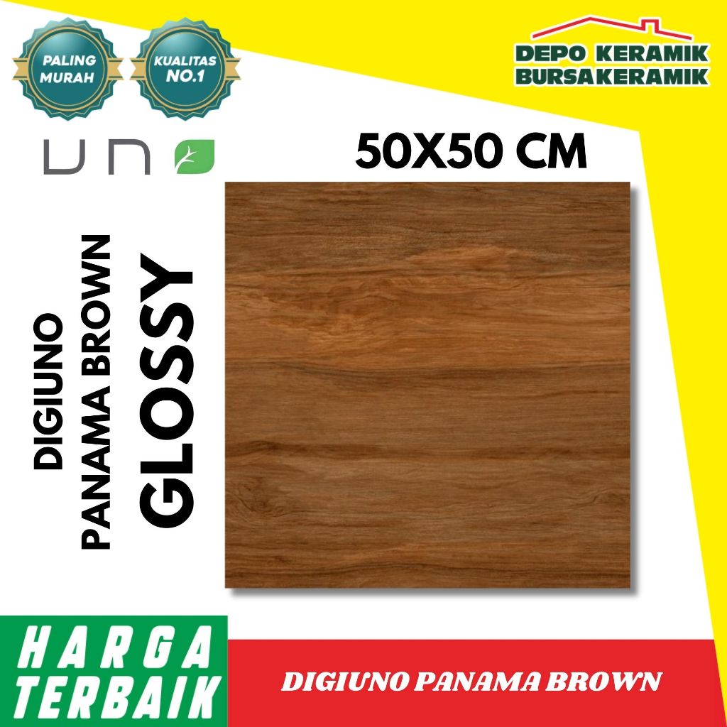 Keramik Motif Kayu 50x50 PANAMA-UNO- GLOSSY&Wood