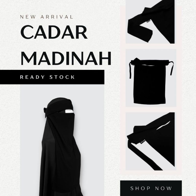 cadar niqob madinah  poni karet