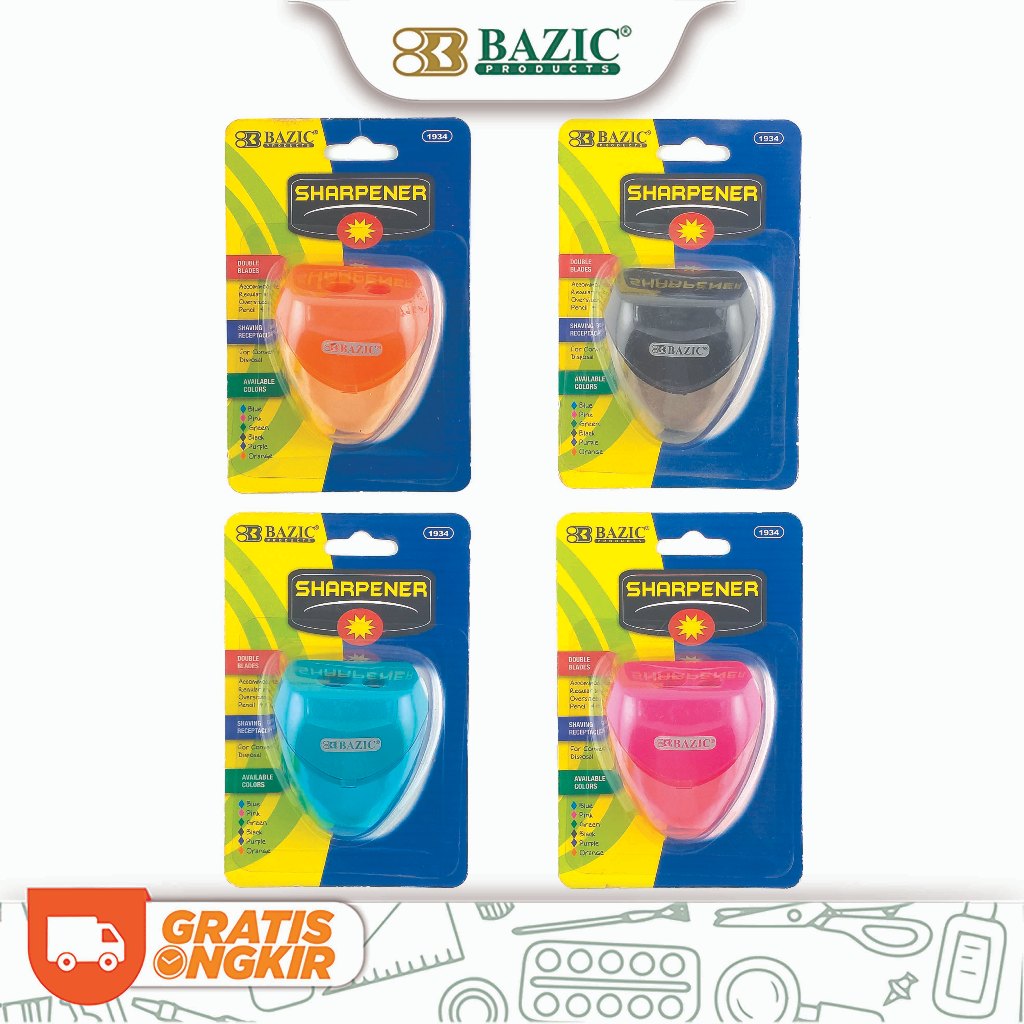 

Bazic Sharpener Double Blades - Rautan Dua Lubang