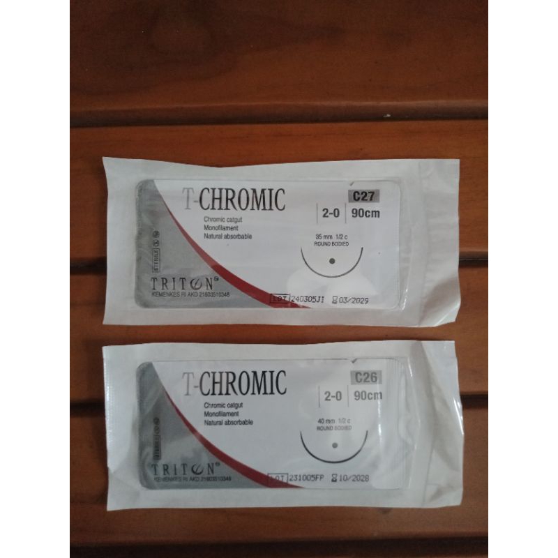 T-Chromic 2/0 90cm Round Bodied