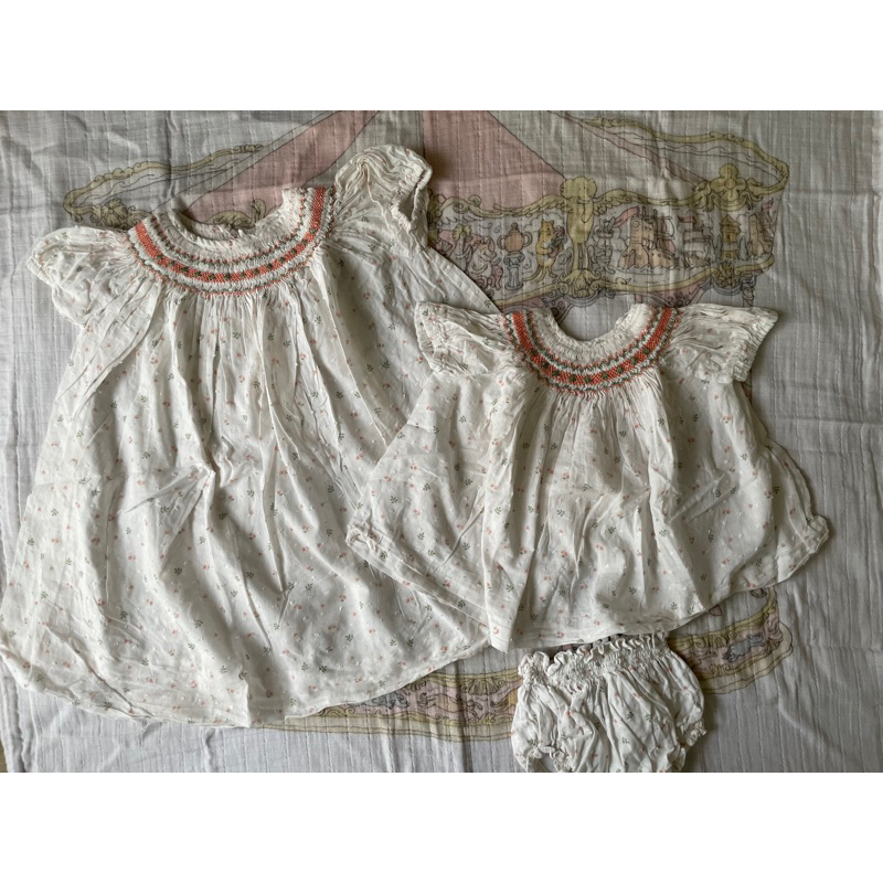 DBB girl dress twinning sisters preloved