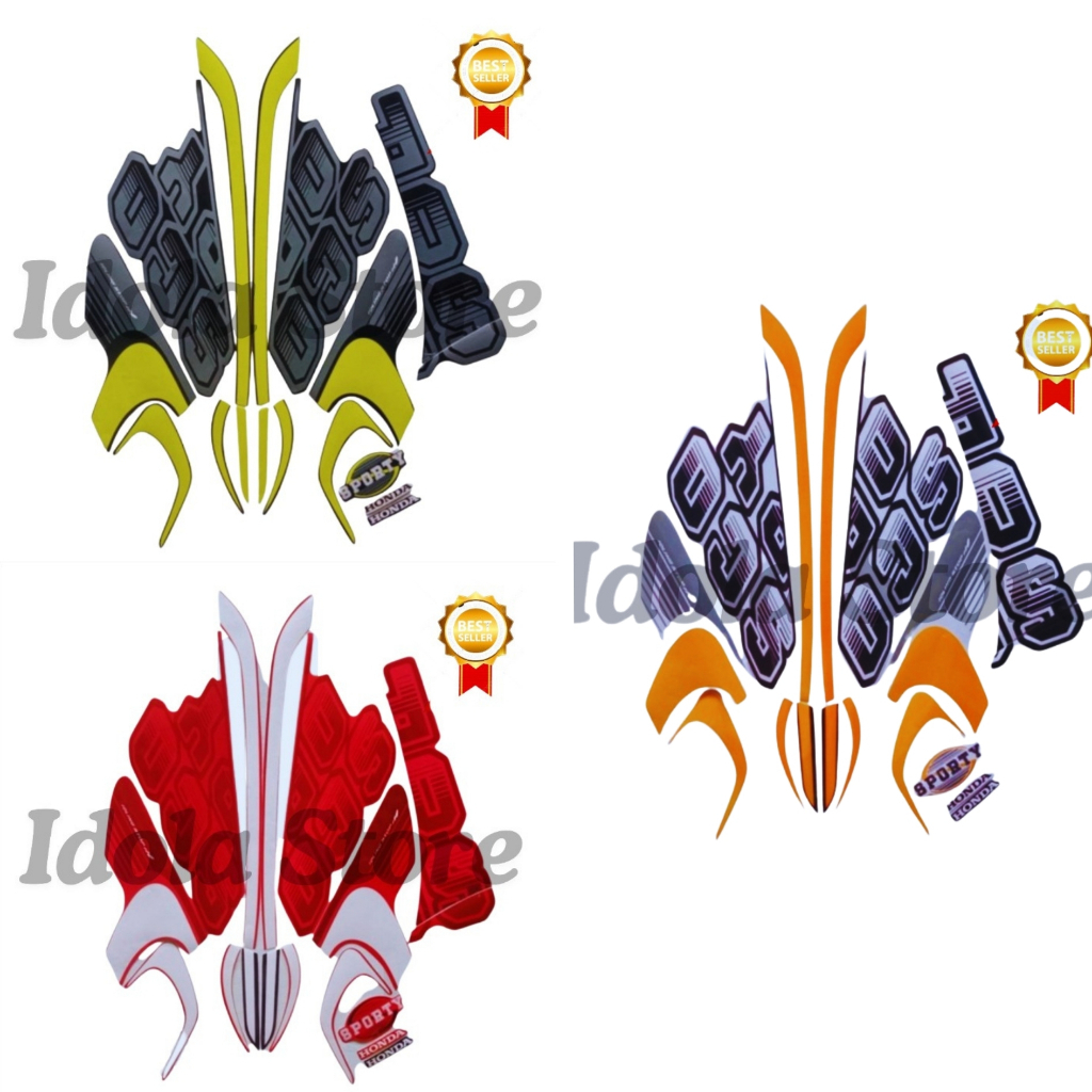 Stiker Striping Standart Honda Scoopy Sporty 2017 List Body Motor Honda Scoopy Sporty 2017