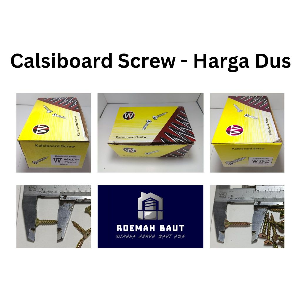 Sekrup Kalsiboard #6 - Harga Dus