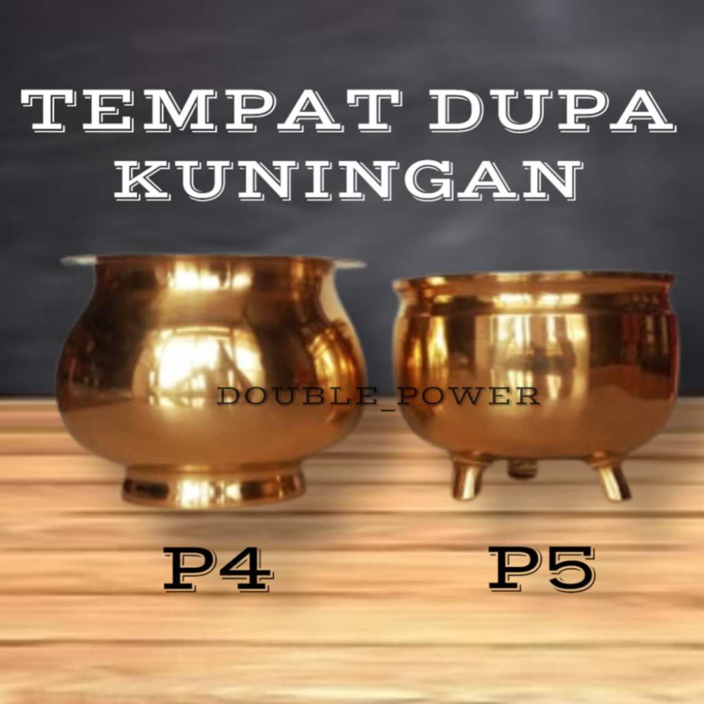 Tempat Dupa Kuningan Hiolo Dupa Ukuran P4