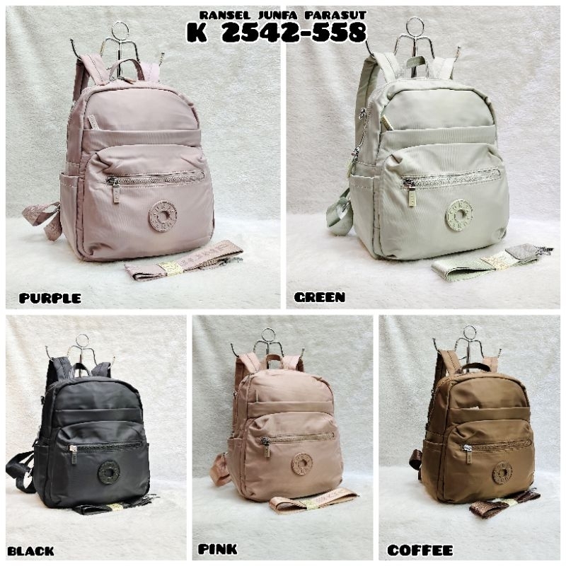 NEW ARRIVAL  TAS RANSEL JUNFA ORIGINAL K2546-558 / K2542-558 BAHAN PARASUT WATERPROOF