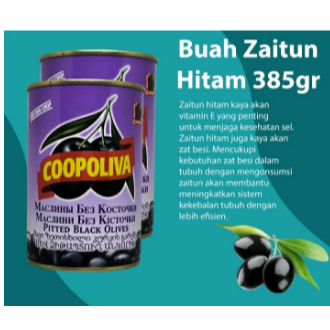 

COD Buah zaitun hitam pitted olives coopoliva 385 I BUAH ZAITUN