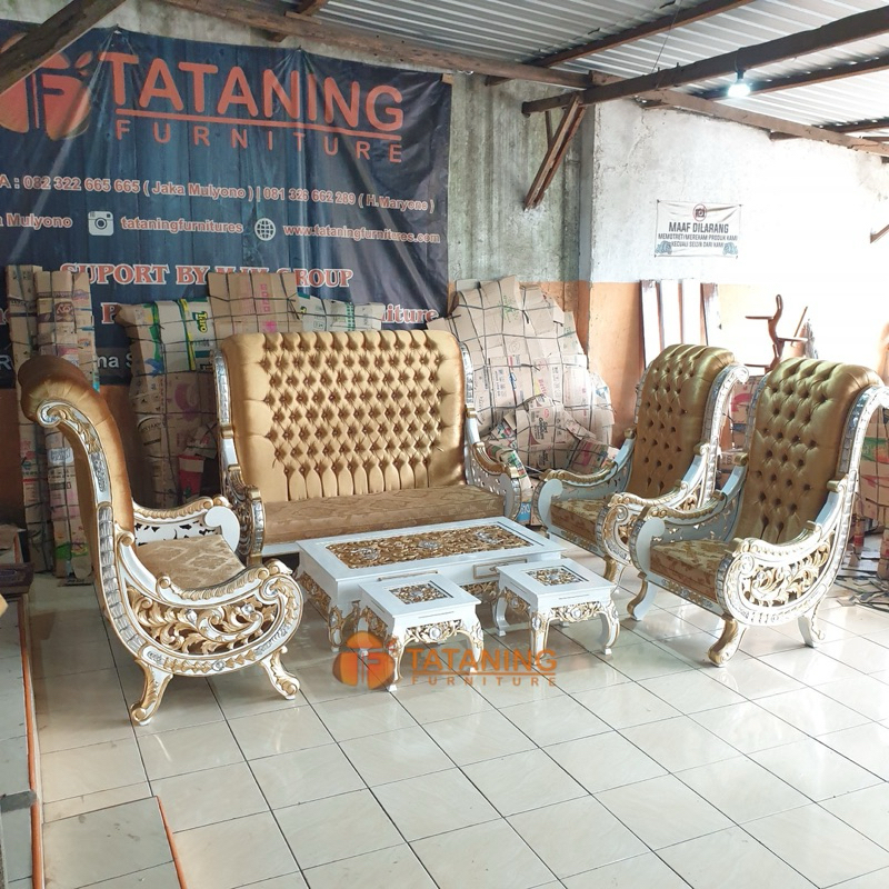 SOFA TAMU RAFFI AHMAD KAYU JATI FINISHING MEWAH KURSI RAFI AHMAD MEJA KOPI KETAPANG UKIR SUPER ORIGI