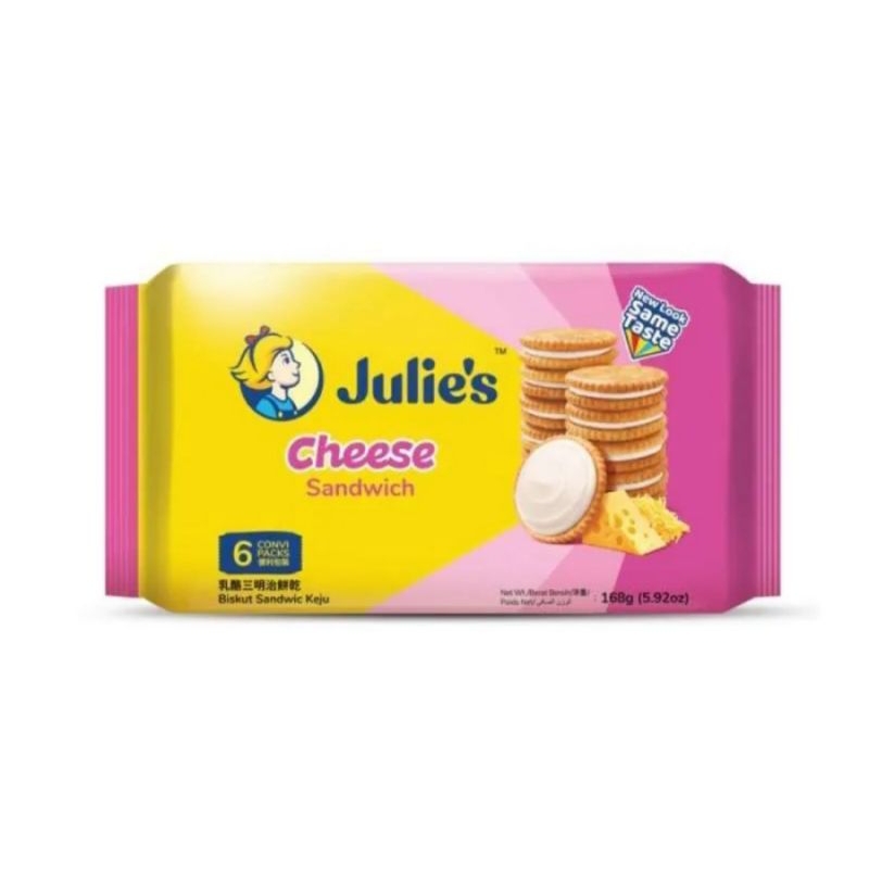 

Biskuit JULIE'S cheese dan peanuts butter sandwich