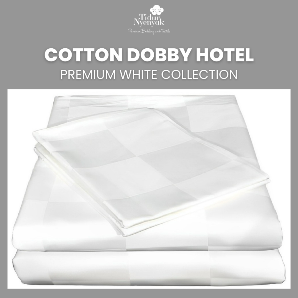 KAIN HOTEL PER 50 CM  SQUARE KOTAK 9CM TC300 LEBAR 280-300CM