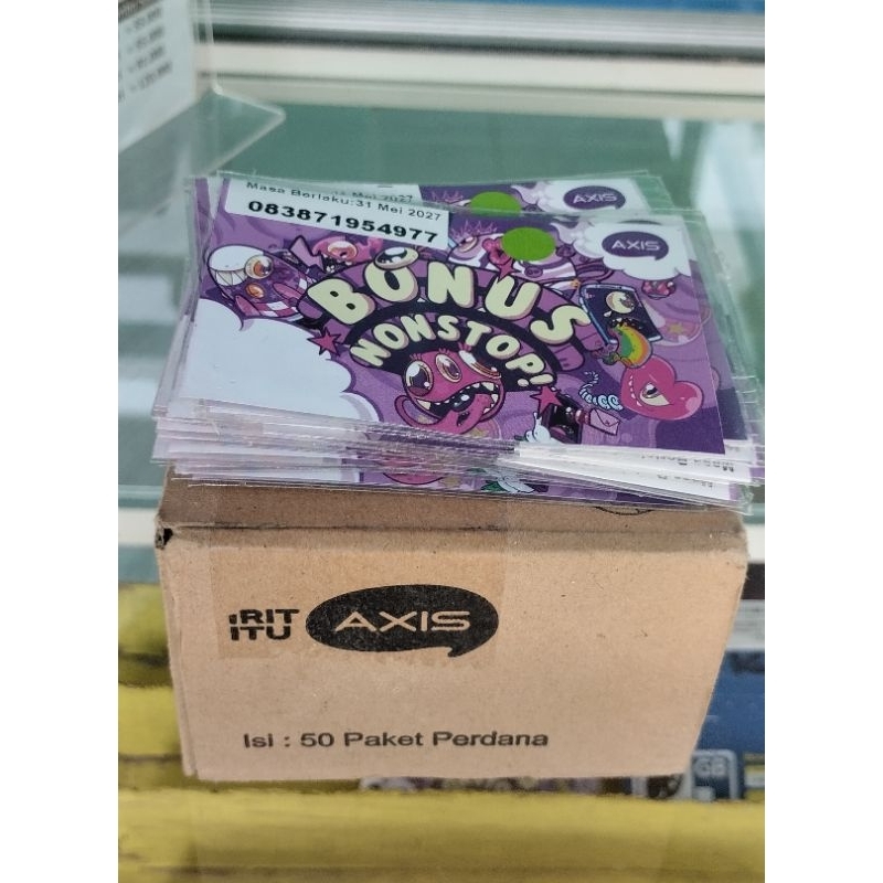 Kartu perdana Axis SP 3K 1 BOX (50 Pcs)