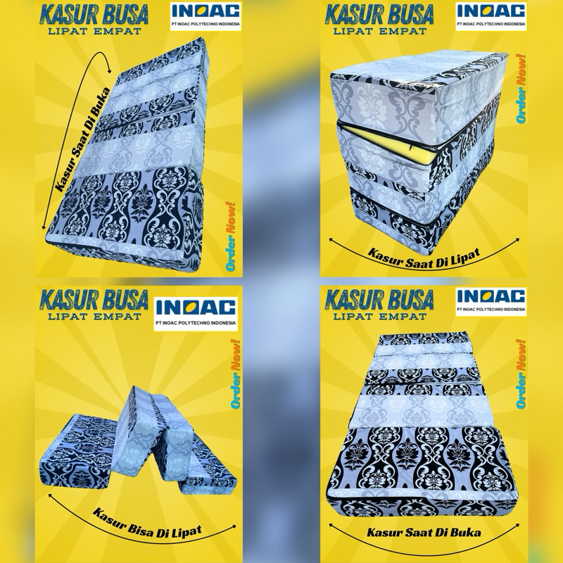 BISA GOJEK  Kasur Busa Inoac 120x200x20 / 120x200x15 LIPAT EMPAT // Kasur Busa lipat Inoac //  Kasur