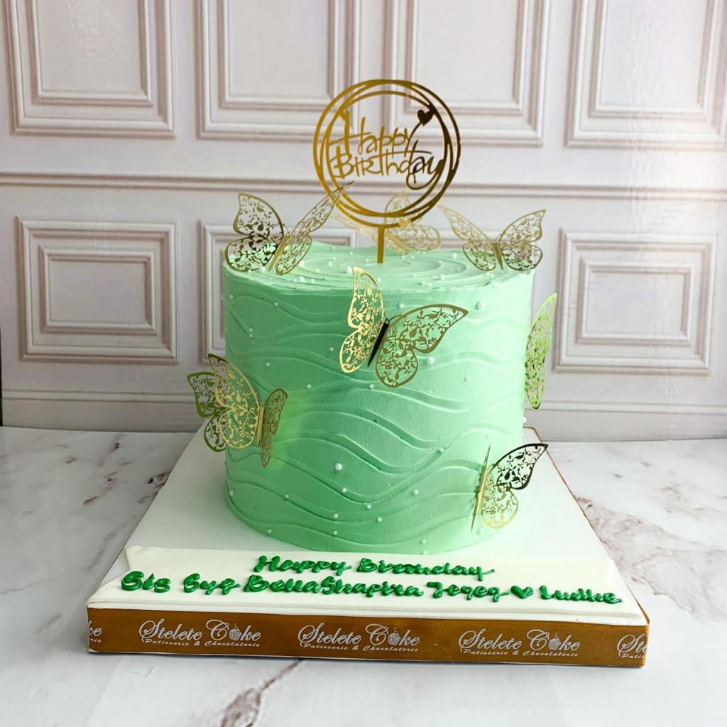 

Kue Uang Tahun/Birthday Cake/Kue Ultah Tema Kupu-Kupu/Kue Birthday