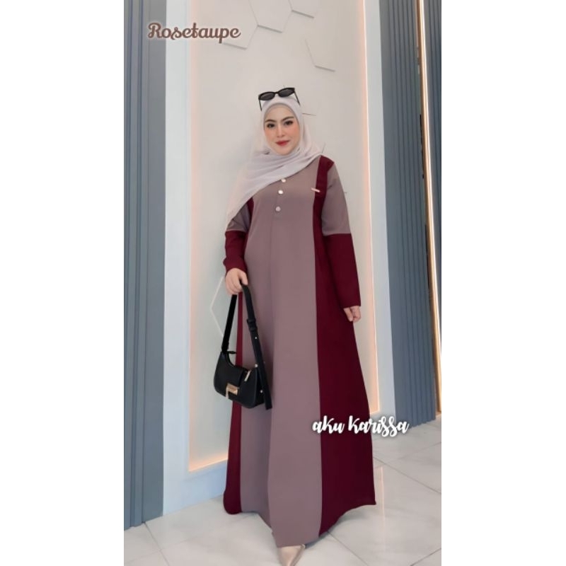 GAMIS/DRESS SAMINA ABAYA SABRINA BY AKU KARISSA ORIGINAL BRAND