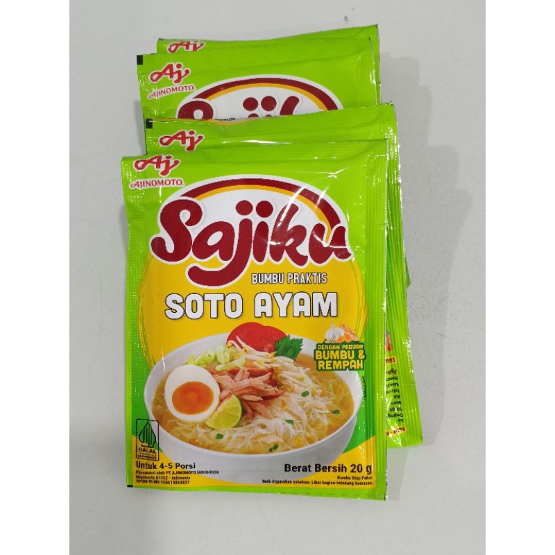 

Sajiku Bumbu Praktis Soto Ayam 20gr (4 pcs)