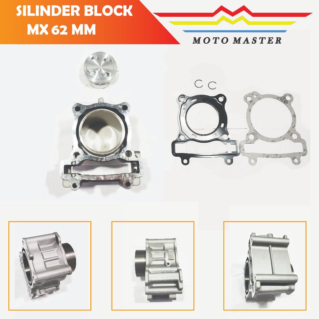 MOTO MASTER SILINDER BLOK MX P UKURAN 62MM ORIGINAL 100%