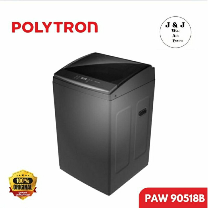 MESIN CUCI 9KG 1 TABUNG POLYTRON PAW 90518B MESIN CUCI 1 TABUNG