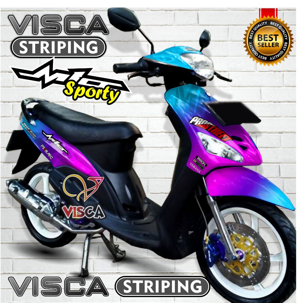 Decal Mio Sporty - Stiker Mio Sporty - Dekal Mio Sporty Full Body - Striping Mio Sporty Variasi - De