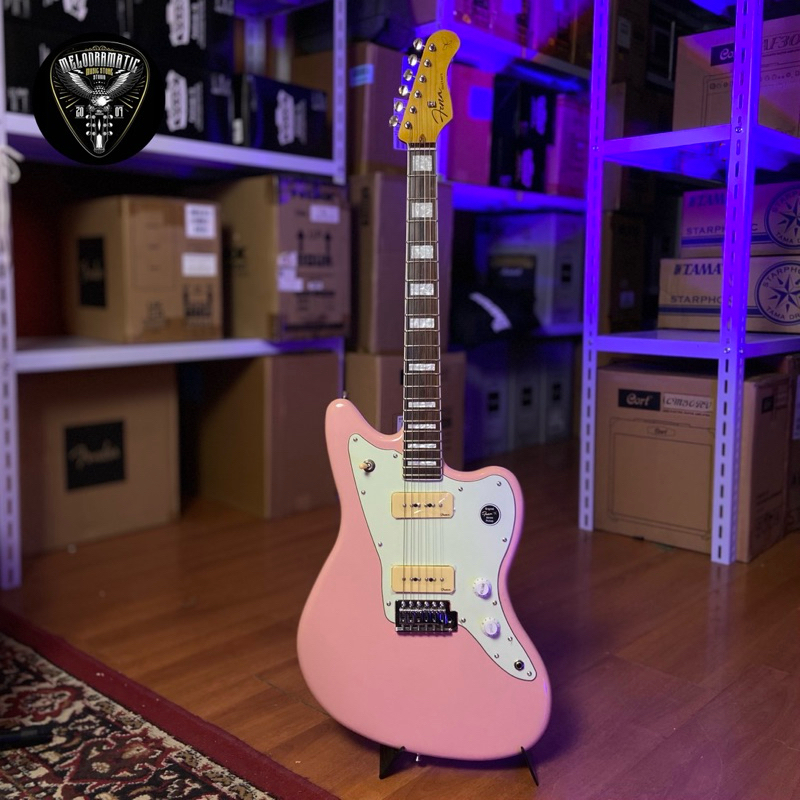 GITAR ELEKTRIK FENA JAZZMASTER JM-90 SHELL PINK